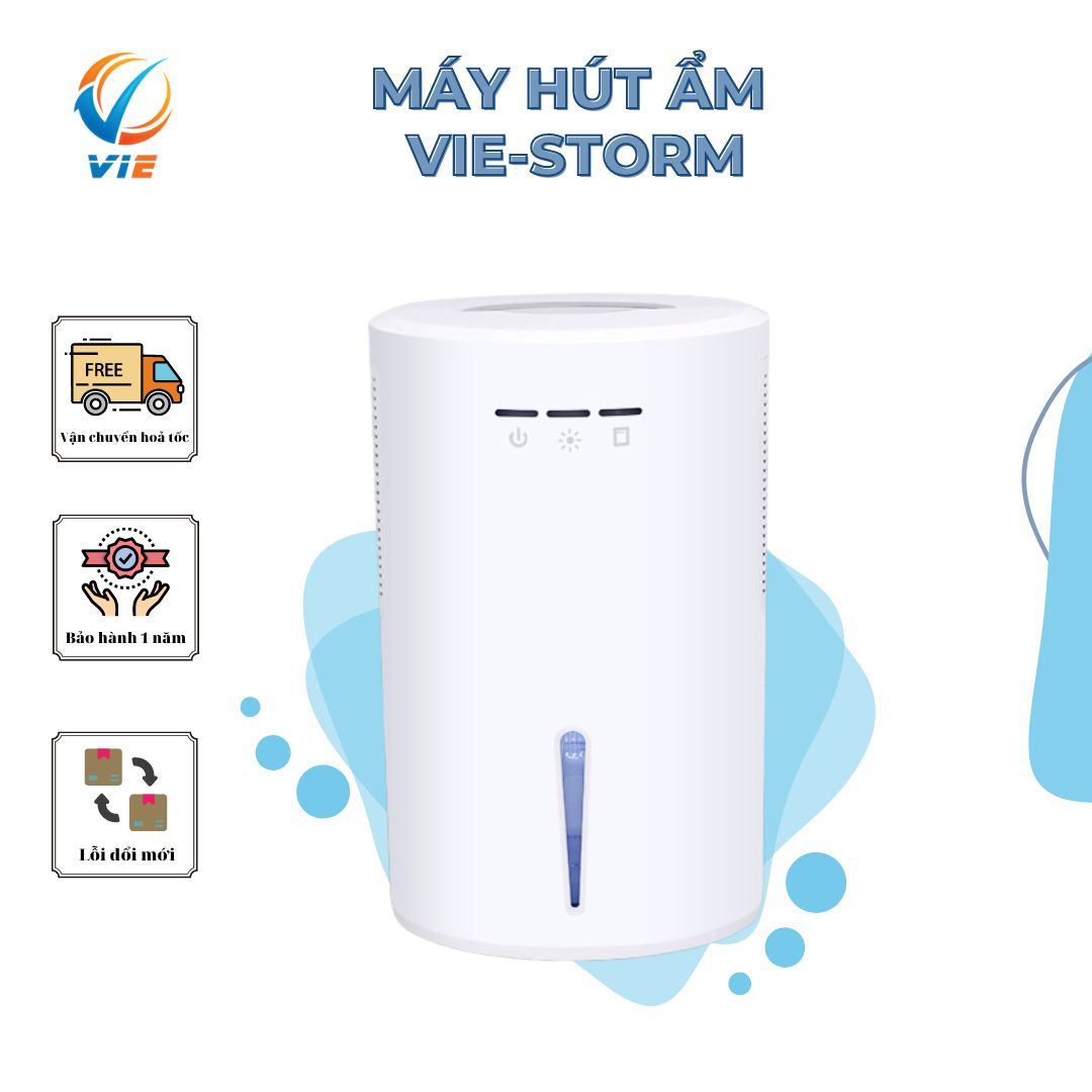 Máy hút ẩm lọc không khí VF-STORM - hàng chính hãng 40m2 - 1000mlngày