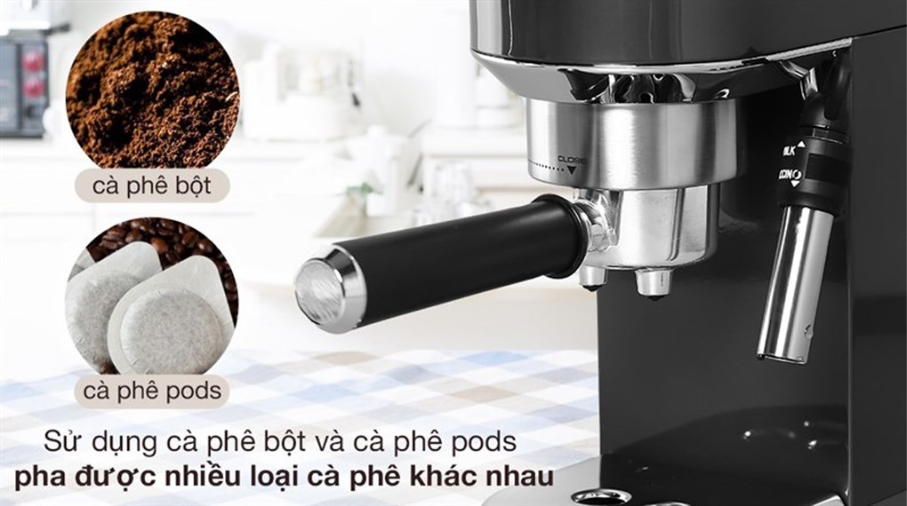 Máy pha cafe Delonghi EC785.GY - Hàng Chính Hãng