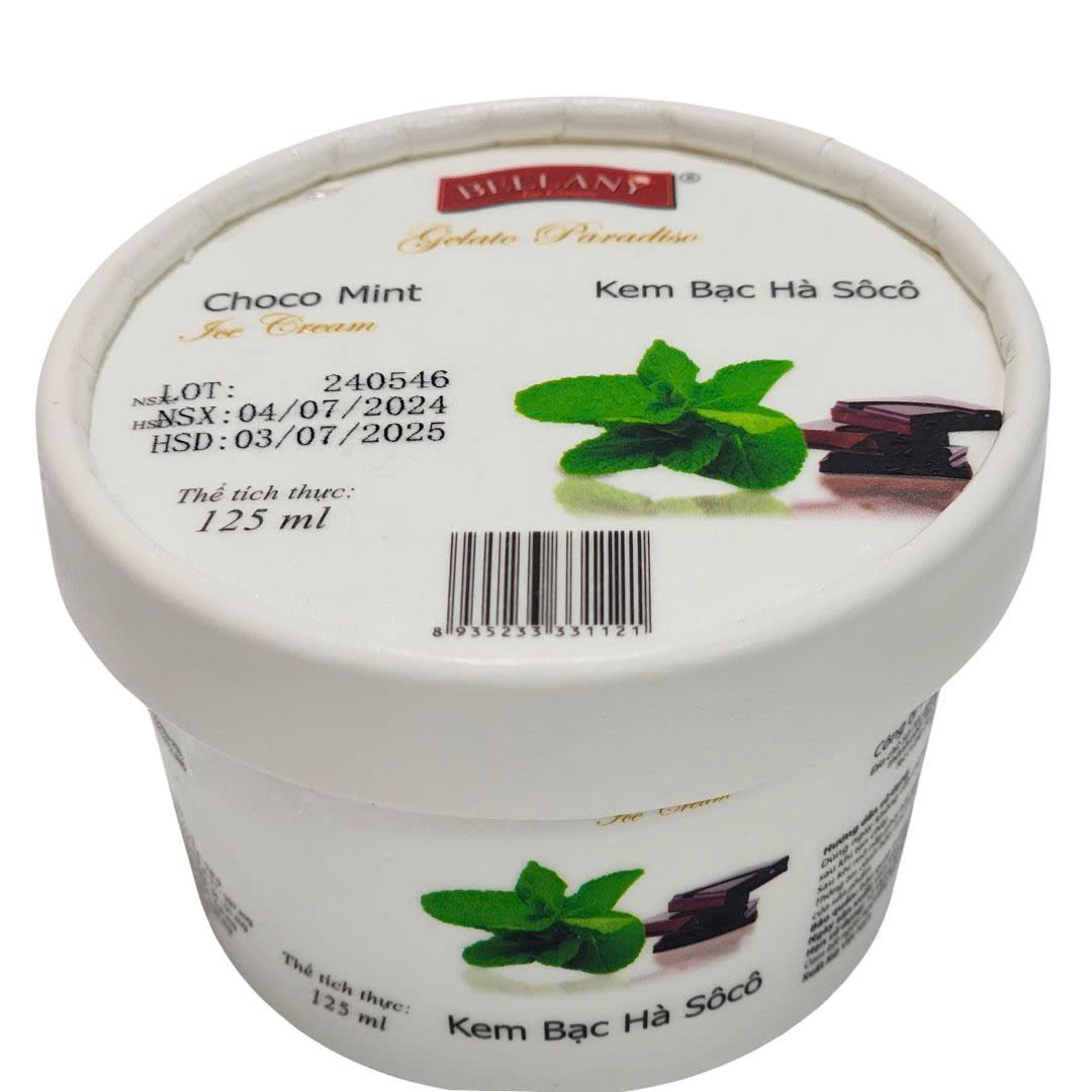 Kem Gelato Bạc Hà Sô Cô/ Choco Mint Gelato 125ml