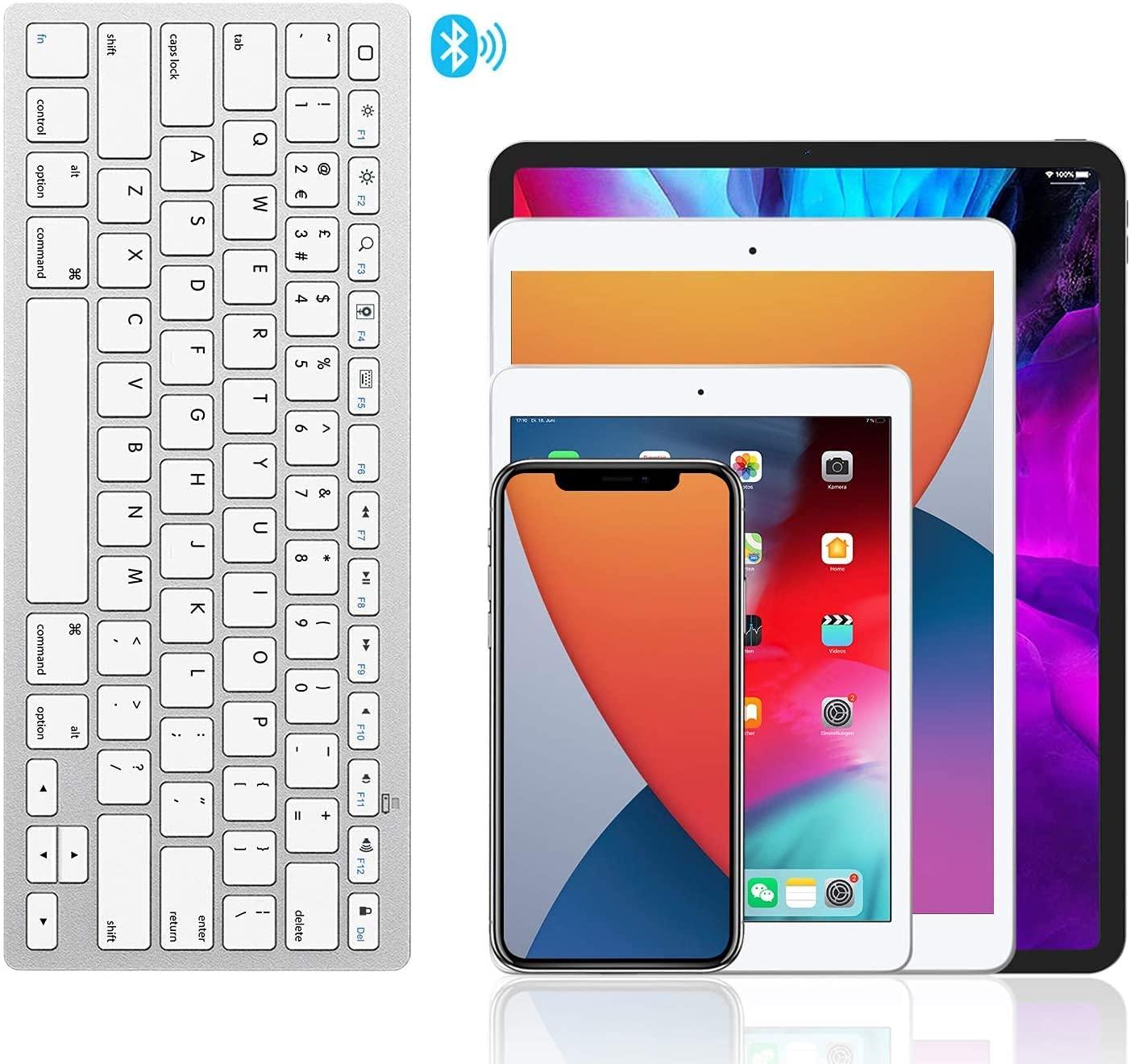 Bàn Phím Bluetooth Cho iPad, Đa Năng & Di Động Bàn Phím Không Dây, Tương Thích Với Máy Tính Bảng Android PC Windows Máy Tính