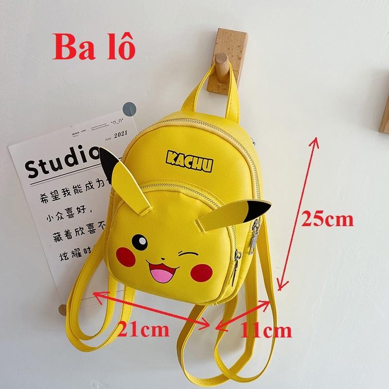 Set Ba lô &amp; Túi Chéo Pikachu Cho Bé Trai Bé Gái