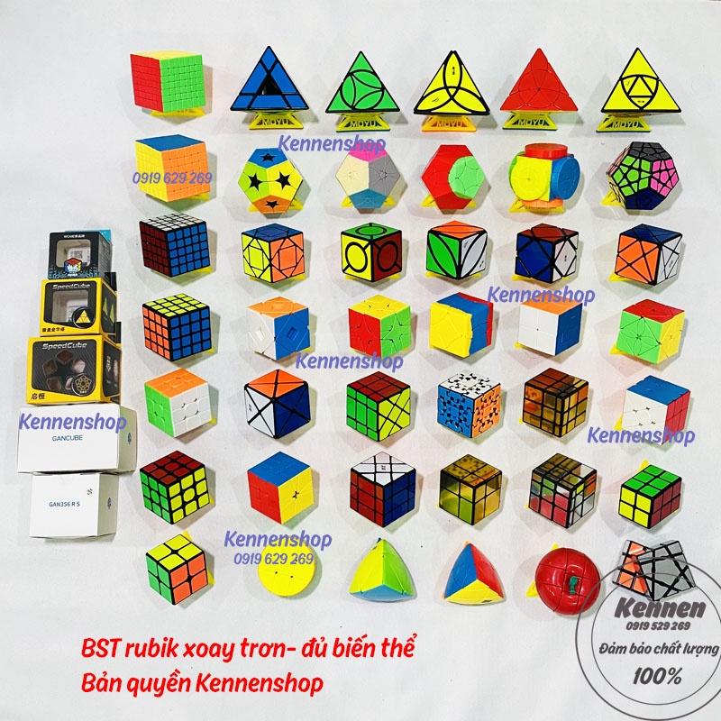 Rubik 2x2 3x3 4x4 5x5 6x6 7x7 2x3 Skewb Dino Pyraminx Megaminx cao cấp nhiều biến thể xoay trơn không giắt