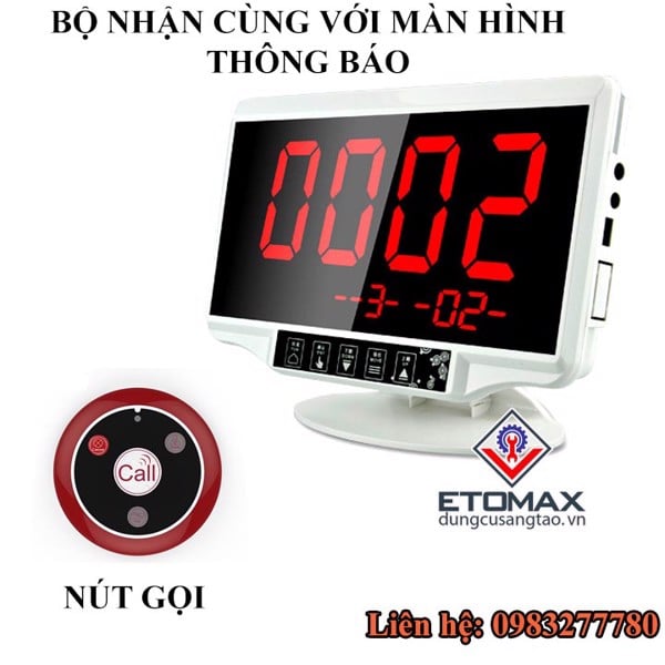 Hệ thông chuông gọi bàn không dây WIRELESS CALL