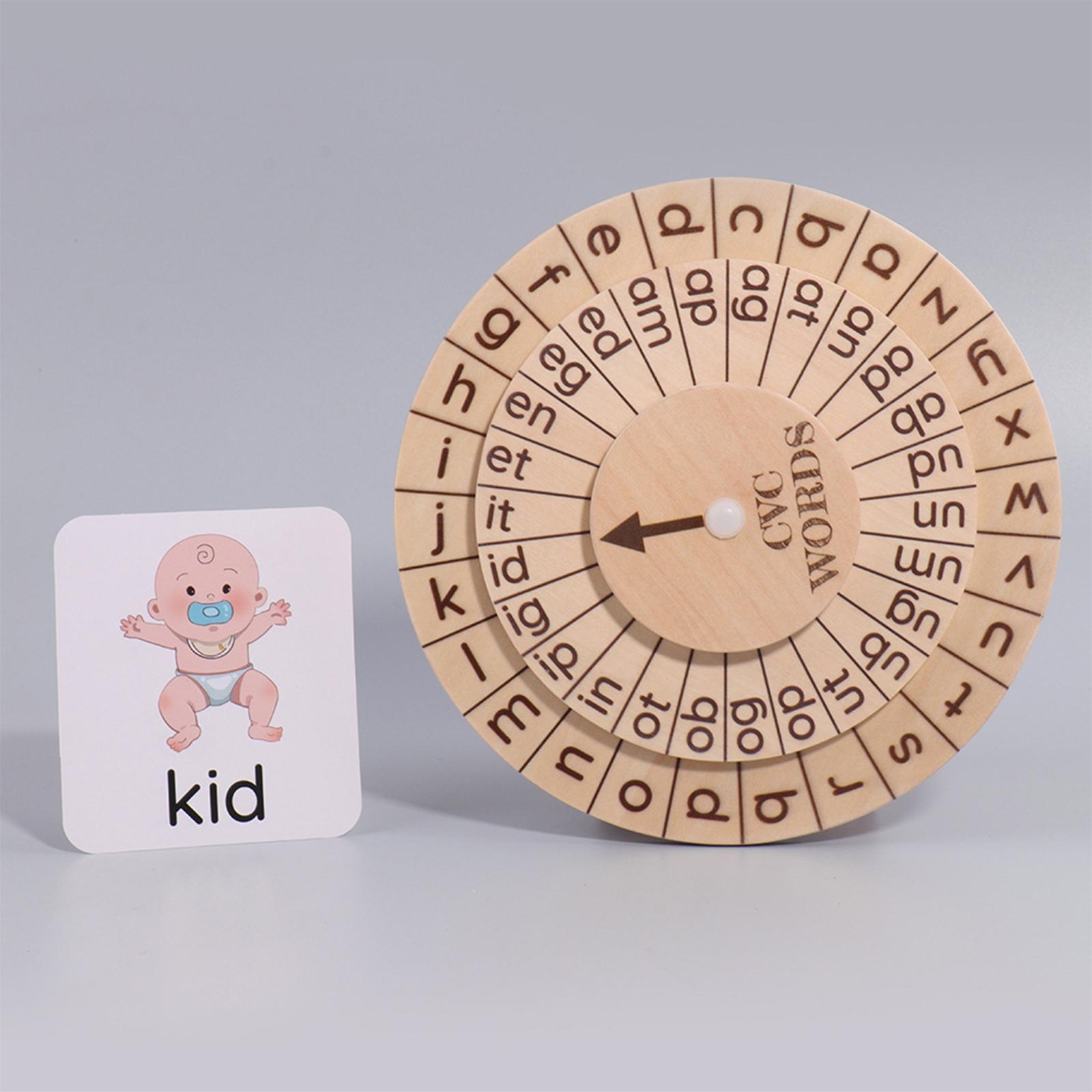 Montessori Alphabet Learning Toy Early Educational Toys Matching Game Spelling with Cards for Children Kids Toddlers Holiday Gifts