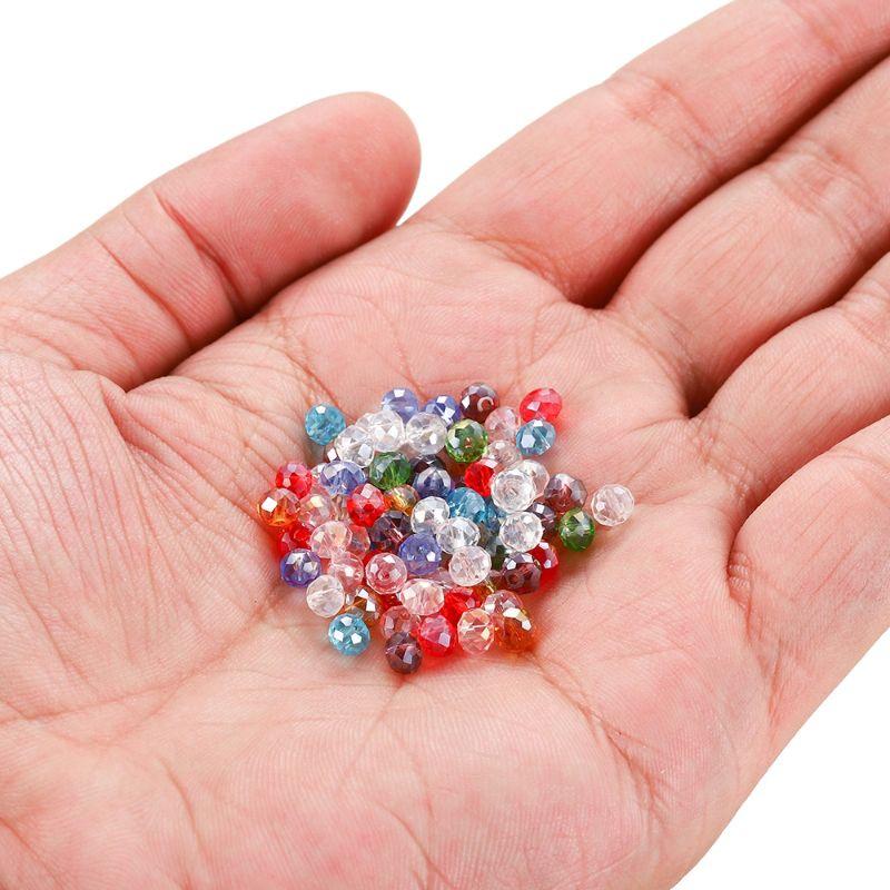 100g hạt pha lê nhựa góc cừ 4mm~8mm (bảng màu 1)