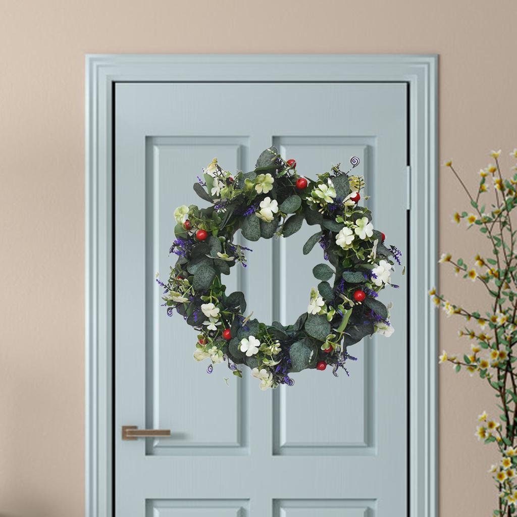 Eucalyptus Wreath Green Leaves Indoor Front Door Garland Festival Decoration