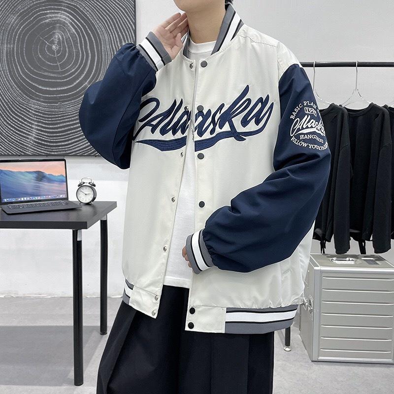 Áo Khoác Bomber Jacket in Print ALASKA Chất Gió Dù 2 Lớp Form Rộng Unisex Nam Nữ Couple Ulzzang Phong Cách Hàn