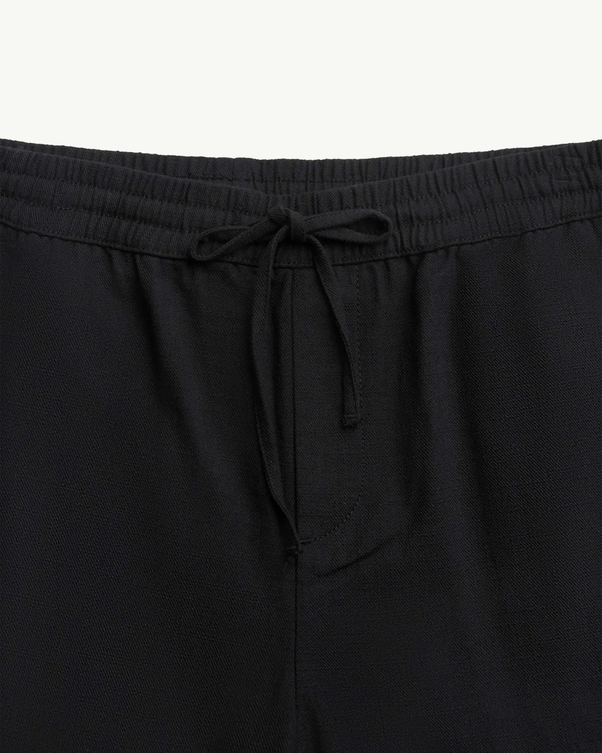 Quần short nam lưng thun dây rút màu đen form Relax - ROUTINE 10F24PSH030 | LASTORE MENSWEAR