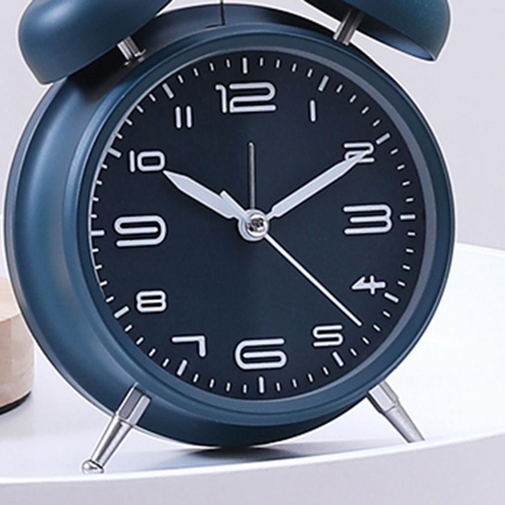 2pcs Alarm Clock Mini Mechanical Wind Up Clock Mute Accurate Display
