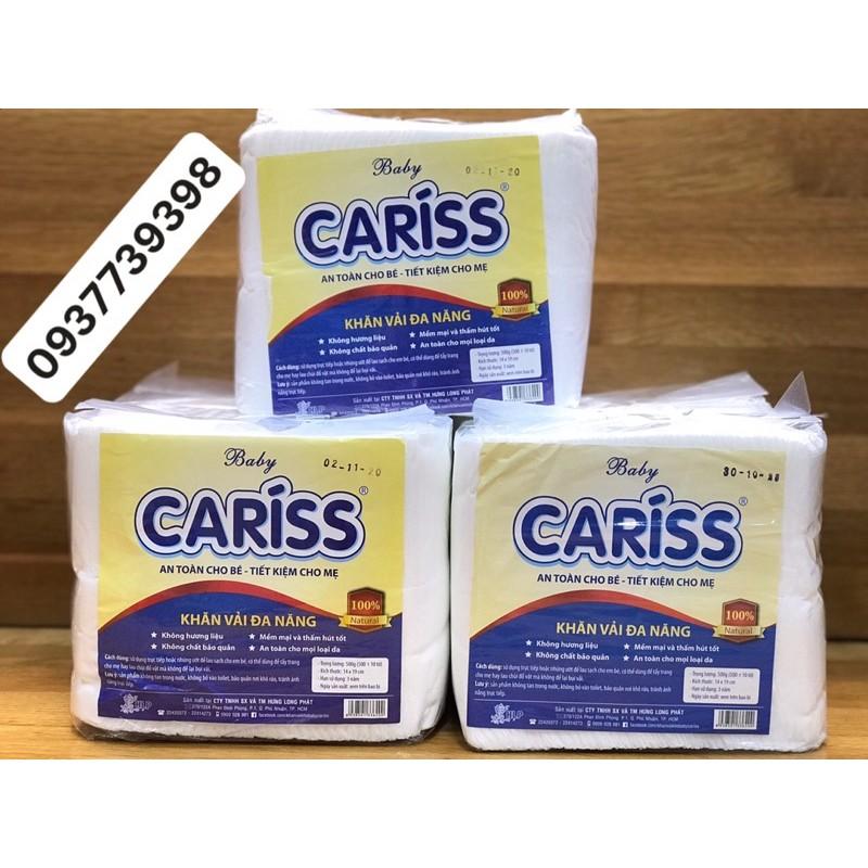 Khăn vải khô đa năng Baby Cariss 500 tờ x 19cm (0,5kg)