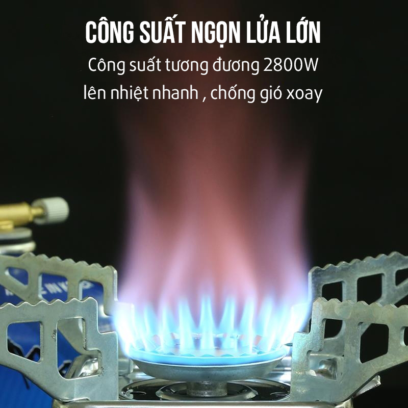 Bếp Gas Mini Du Lịch Bếp Gas Du Lịch Gấp Gọn Phù Hợp Dã Ngoại Đi Phượt Kèm Đầu Nối Van Gas