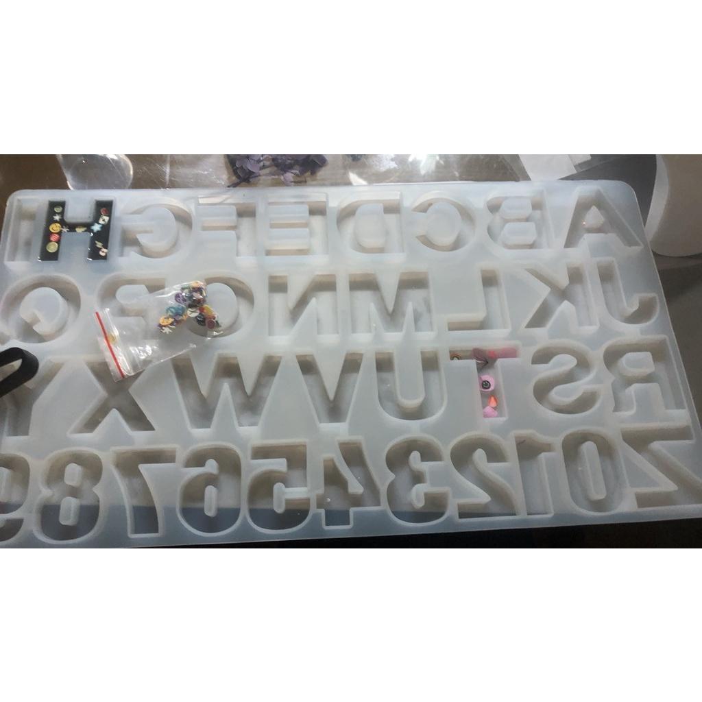 Khuôn Resin Chữ Và Số Bằng Silicone Dẻo - Trường Thịnh Sài Gòn