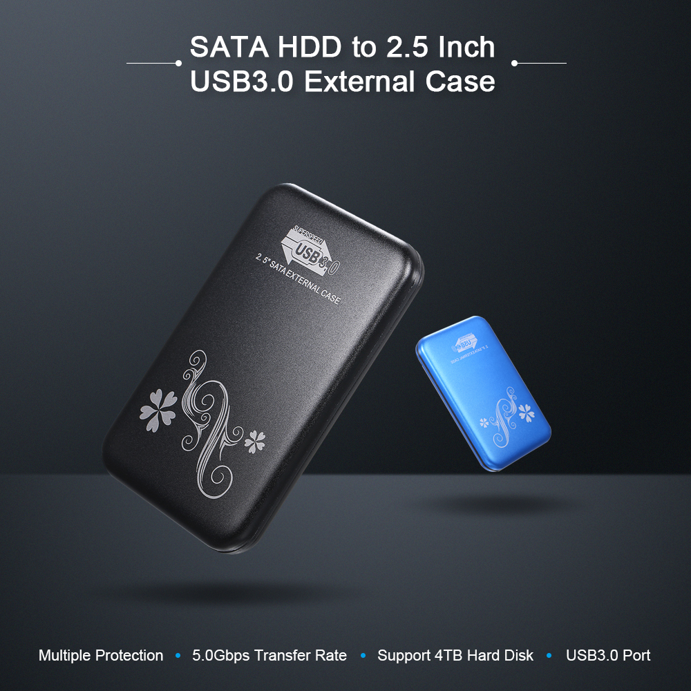 Hộp Đựng Ổ Cứng Ngoài Bộ Chuyển Đổi USB3.0 Sang SATA HDD 2,5 Inch,