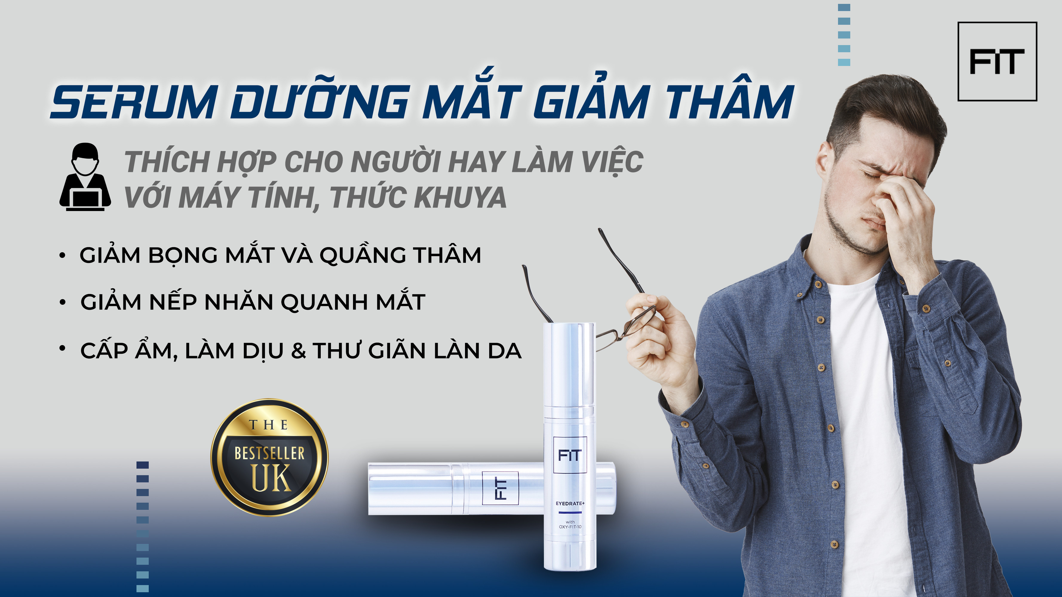 Serum Dưỡng Da Vùng Mắt Eyedrate FIT SKINCARE - 20ml