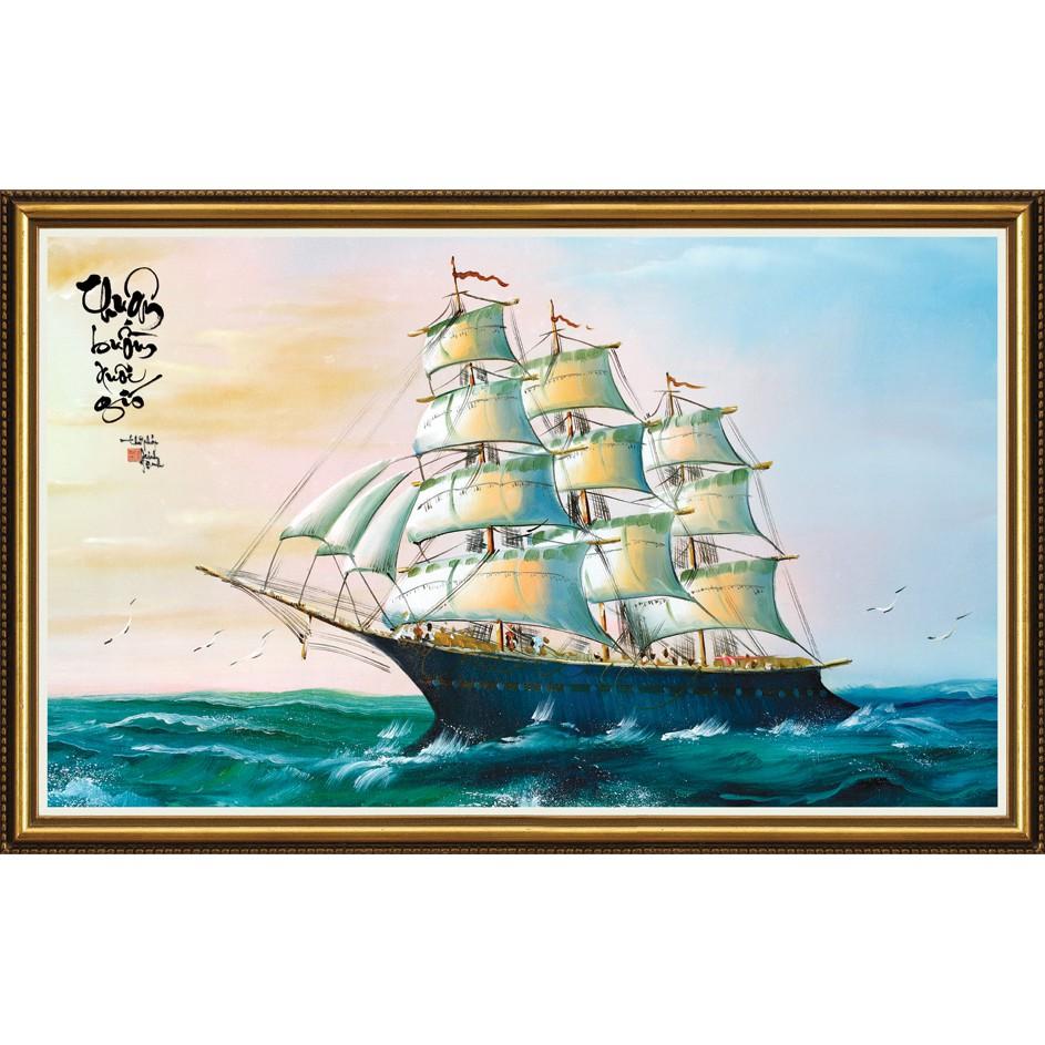 Tranh dán tường Thuận buồm xuôi gió HD-D013-1 KT 90 x 60 cm