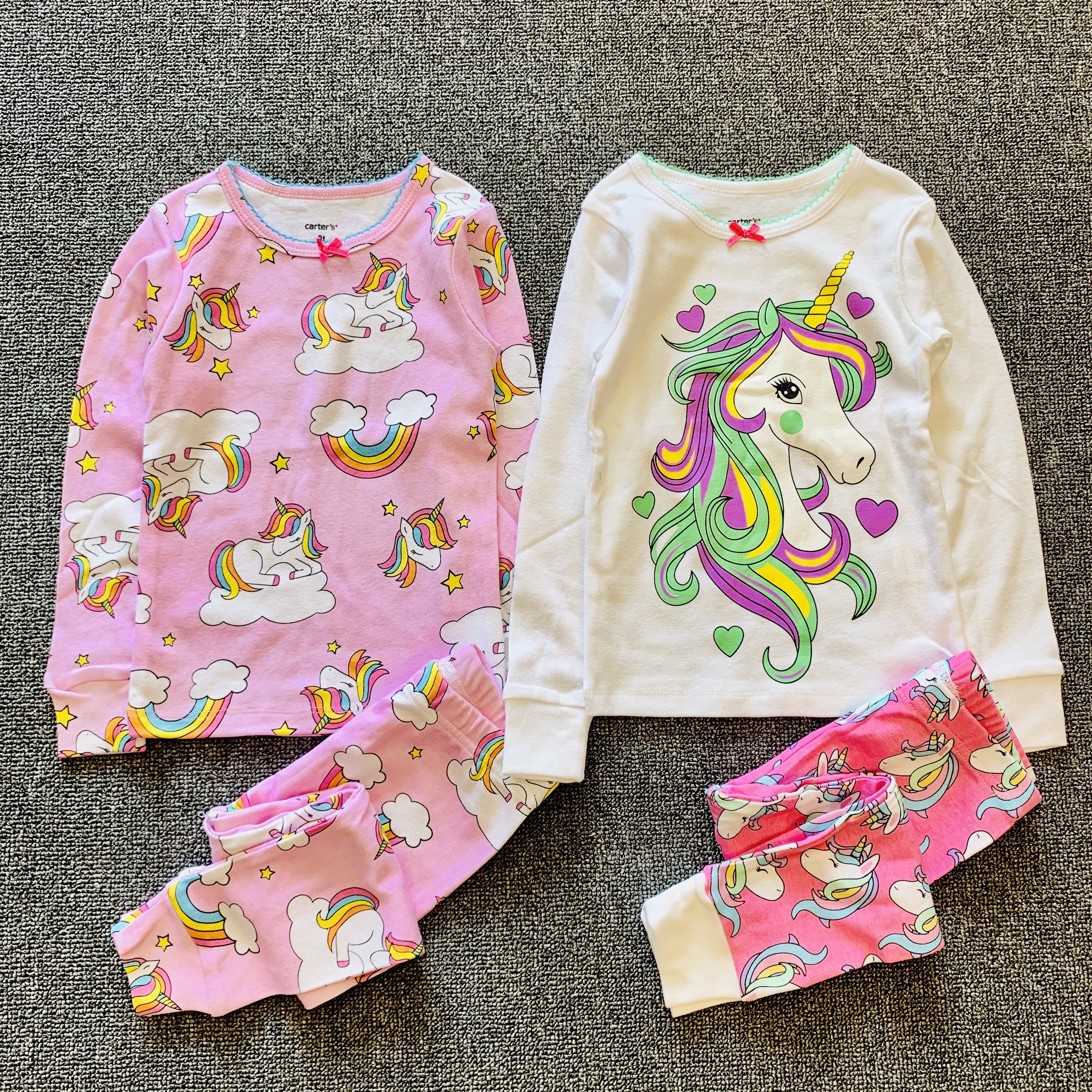 Combo 2 bộ dài tay cho bé gái 2-8 tuổi