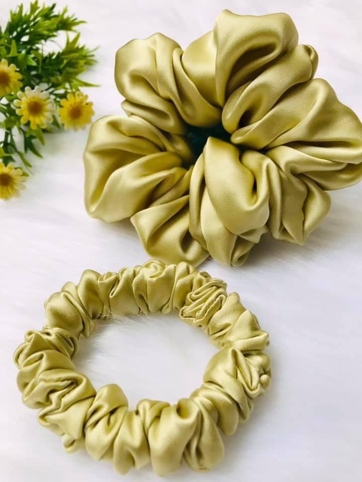 Set Cột tóc lụa tơ tằm (Silk scrunchie)