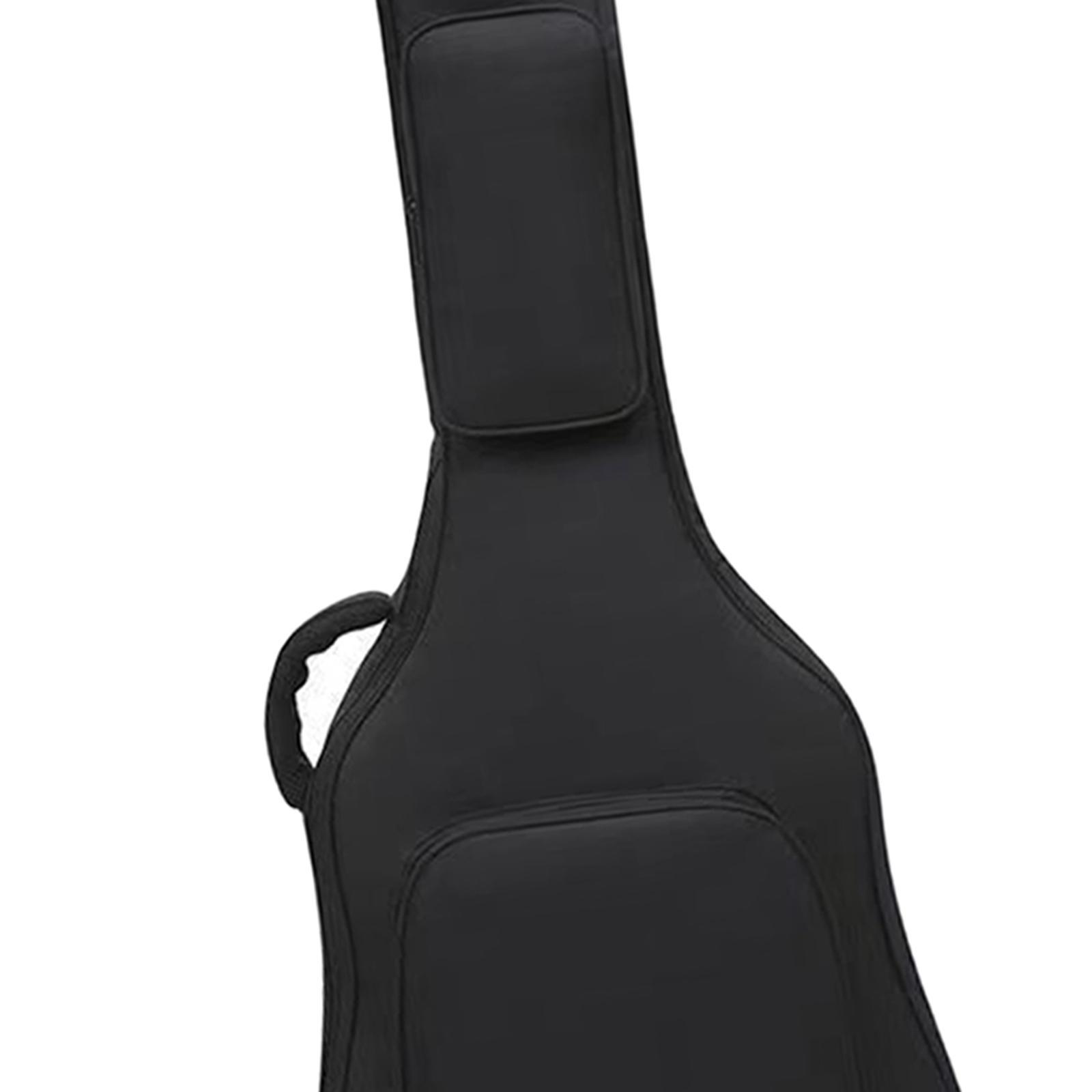 Acoustic Guitar Bag with Pockets Backpack Adjustable Shoulder Strap for Bass