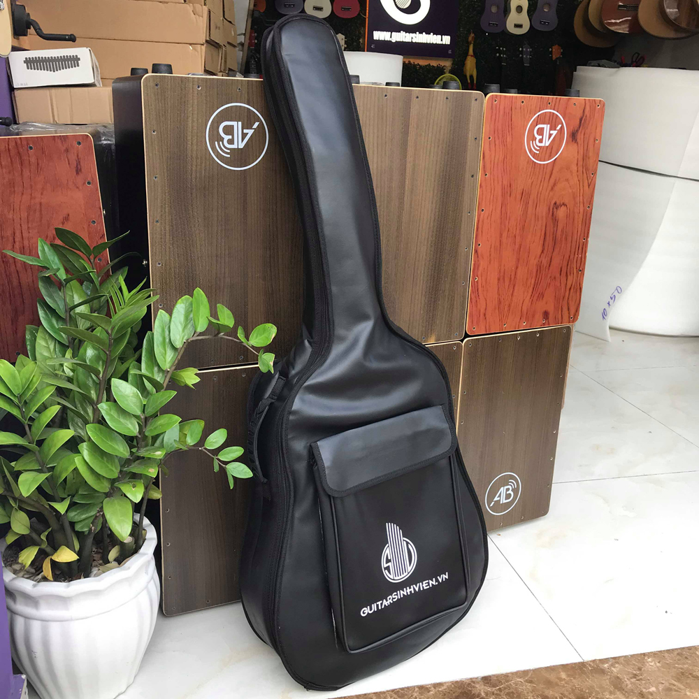 Bao da 3 lớp chống nước cho đàn guitar từ 106cm - Tặng kèm 1 phím gảy khi đặt hàng