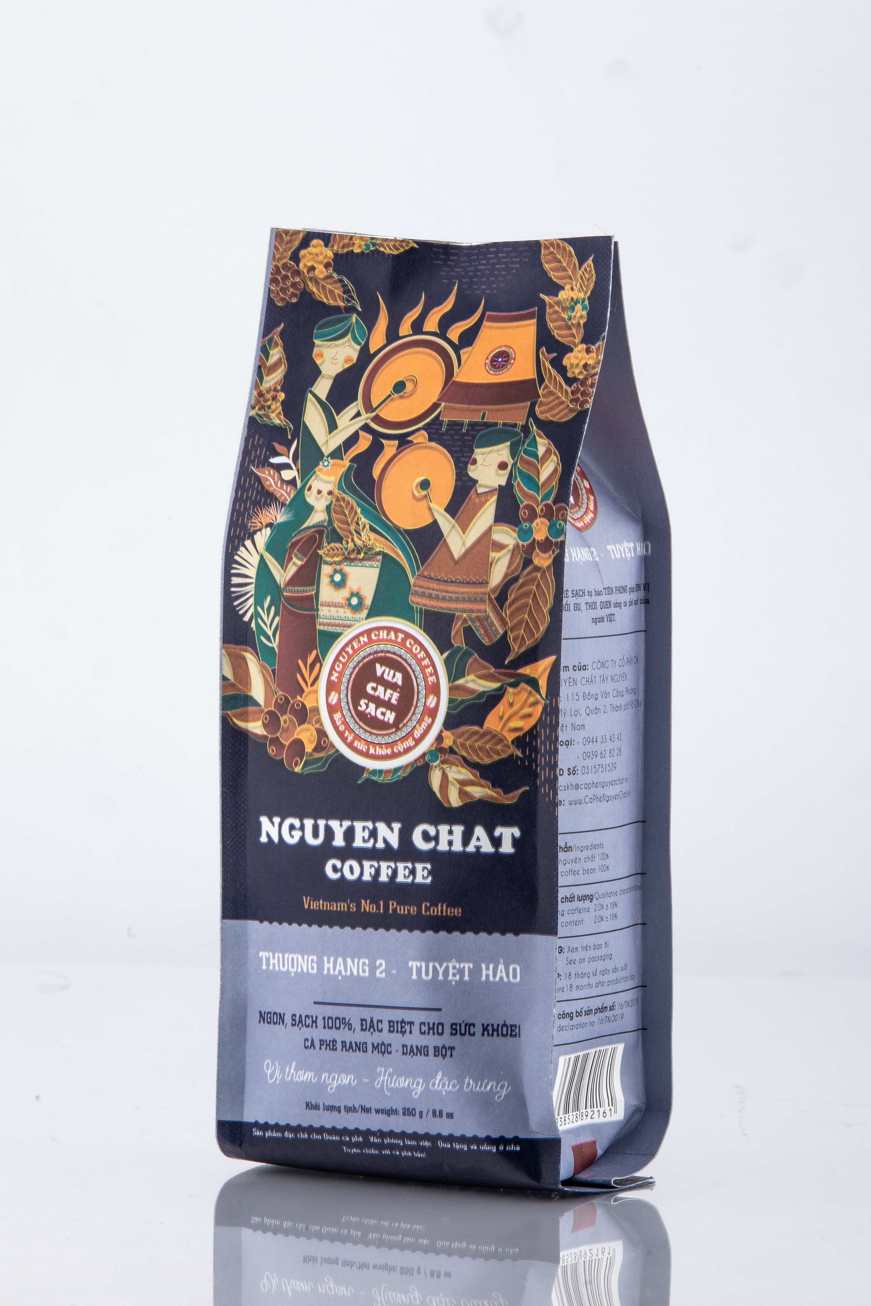 Cà phê xay nguyên chất THƯỢNG HẠNG 2 Signature Coffee No.2 truyền thống với hương thơm nhẹ, hậu vị ngọt - 250g