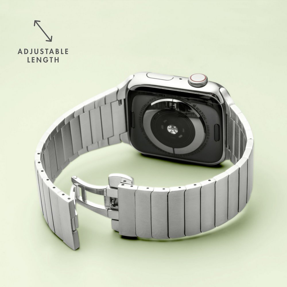 Dây đeo LAUT LINKS Dành Cho Apple Watch Series 1~7 &amp; SE (44/42mm ) Sang Trọng Lịch Lãm Hàng Chính Hãng