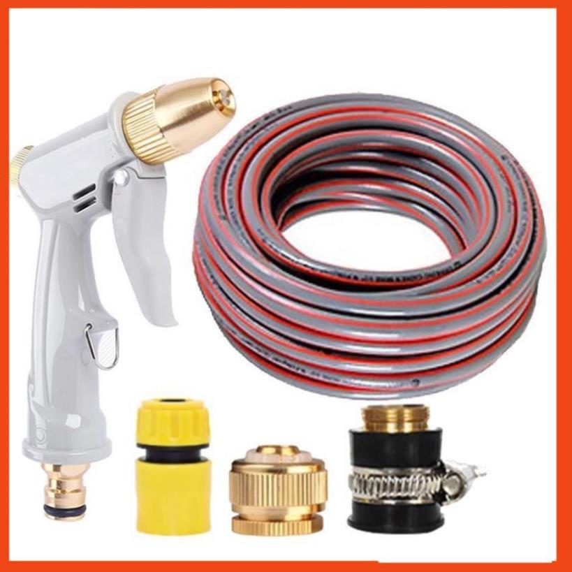 Bộ dây vòi xịt nước tưới cây rửa xe,tăng áp 3 lần, loại 20m  206846