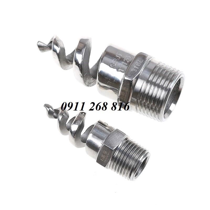 Đầu phun xòe dạng xoắn ốc phi 27mm