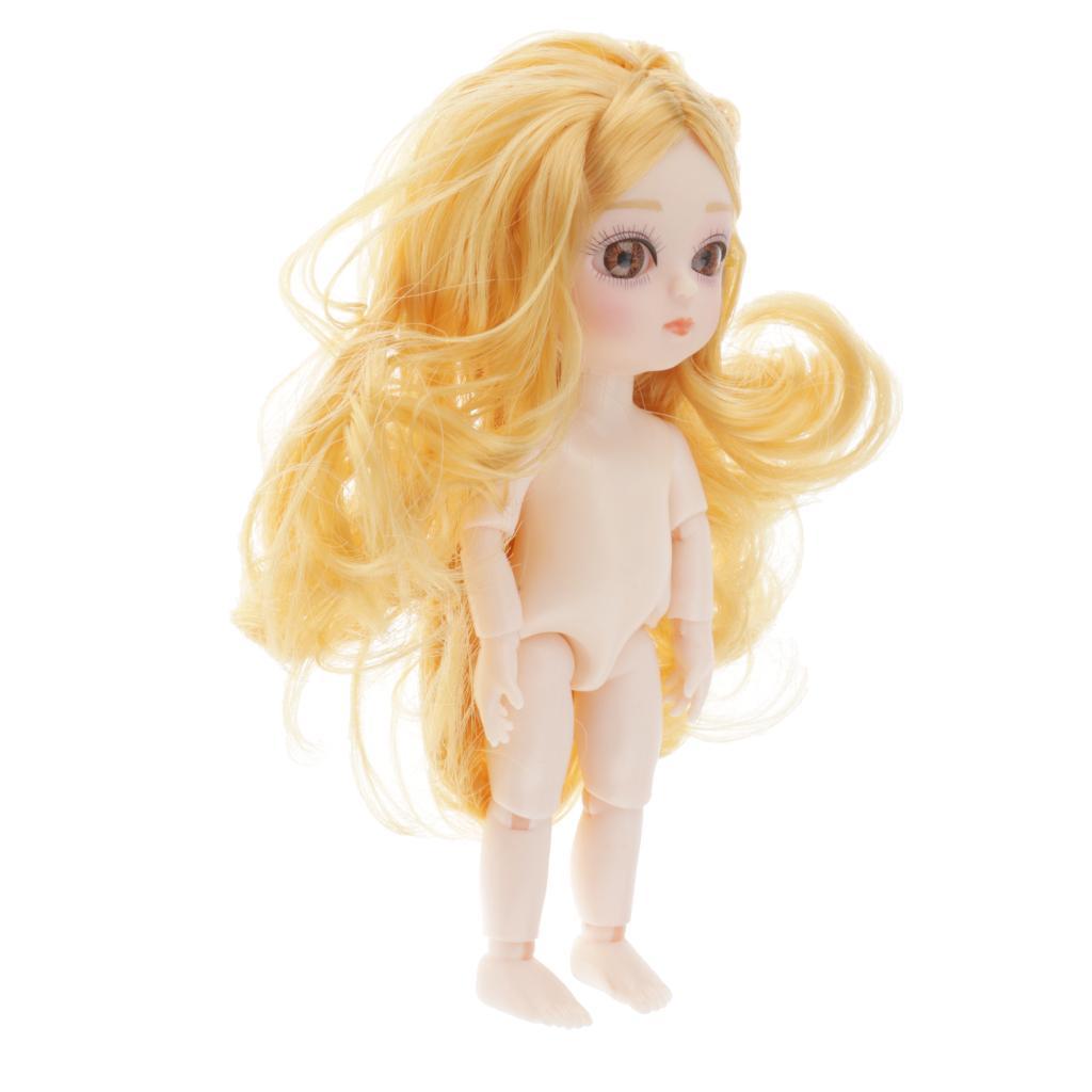 Movable  13 Joints Doll  Body Painting  DIY with Blond