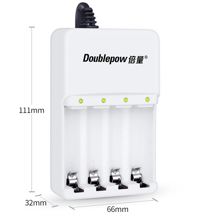 Bộ Sạc Pin Tiểu Doublepow K02 Dòng Sạc Nhanh - Tự ngắt - An Toàn - Sạc các loại Pin AAA, AA Sạc Pin Micro Không Dây - Sạc Pin Đồ Chơi Điện Tử - Sạc Pin Tiểu Dung Lượng Cao Hàng Chính Hãng