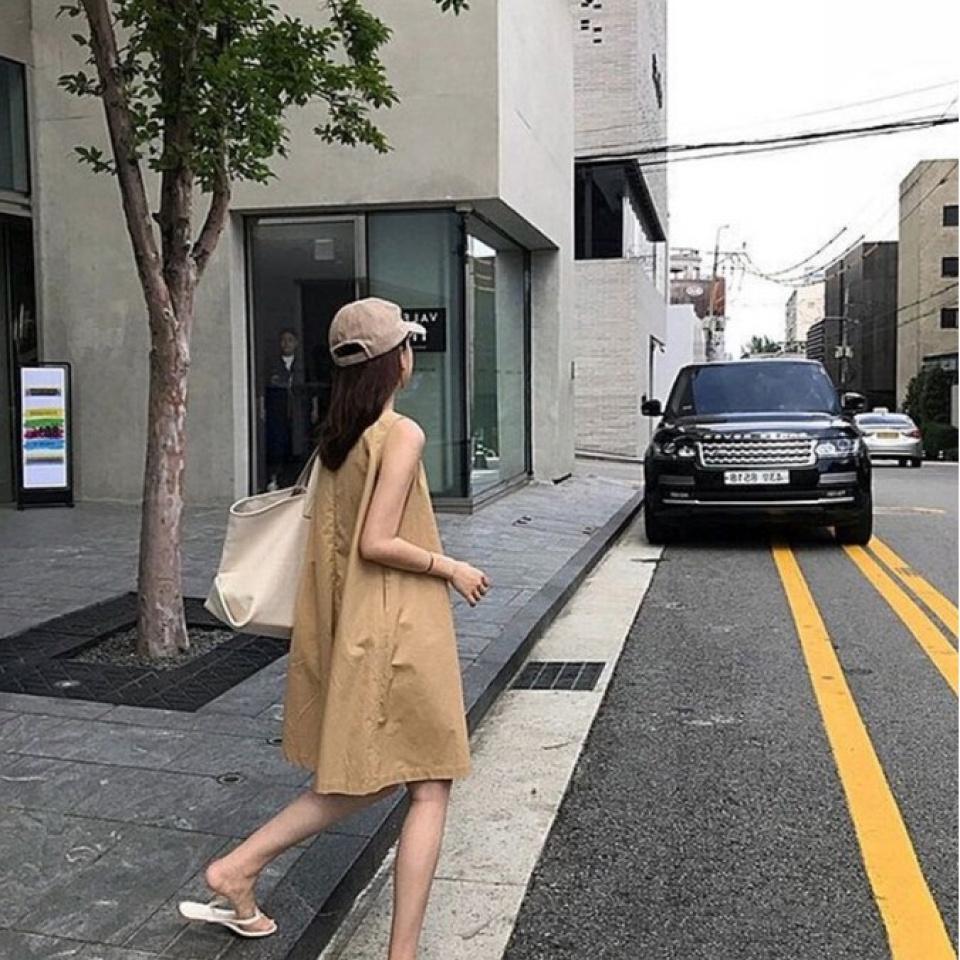 Set váy suông kết hợp quần ống rộng độc đáo chất thô mềm đứng form thoải mái vận động freesize