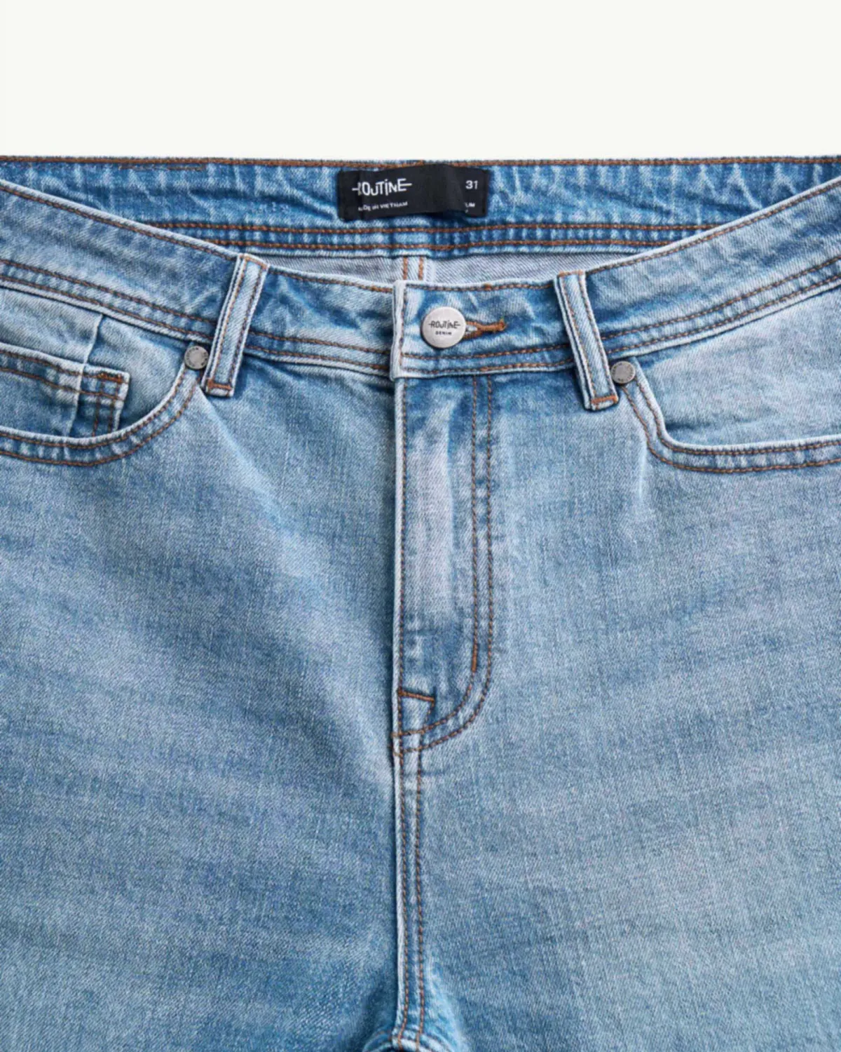 Quần jeans nam dài dáng ôm form slim - RT 10F24DPA006 | ROUTINE CÀ MAU