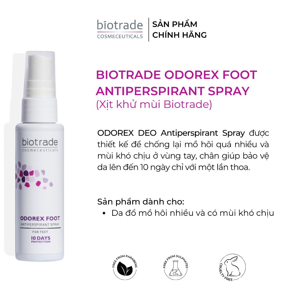 Xịt khử mùi, mồ hôi chân Biotrade Odorex Foot Antiperspirant Spray 40ml