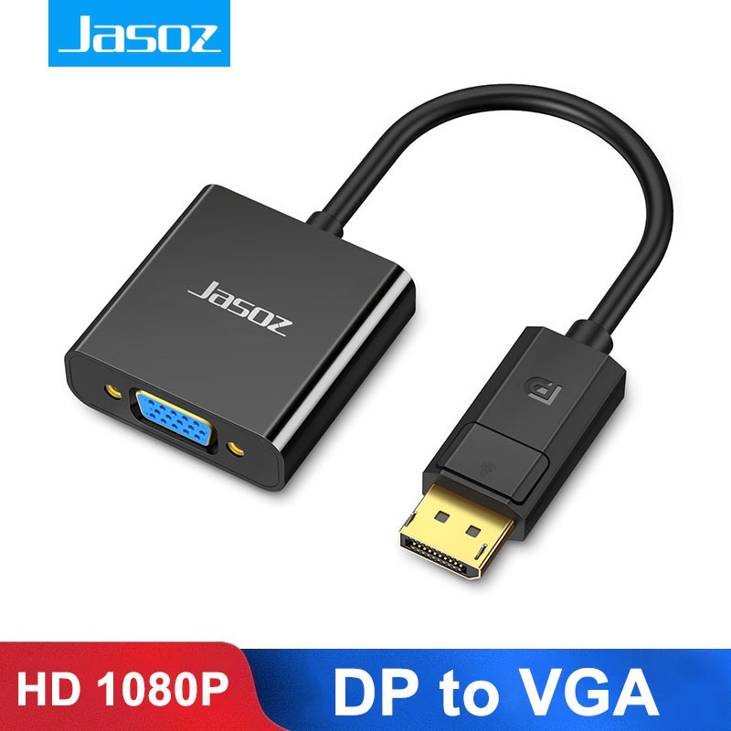 Cáp Chuyển DIsplayport To VGA JASOZ G105 - Cáp Dp Sang VGA Hàng Chính Hãng