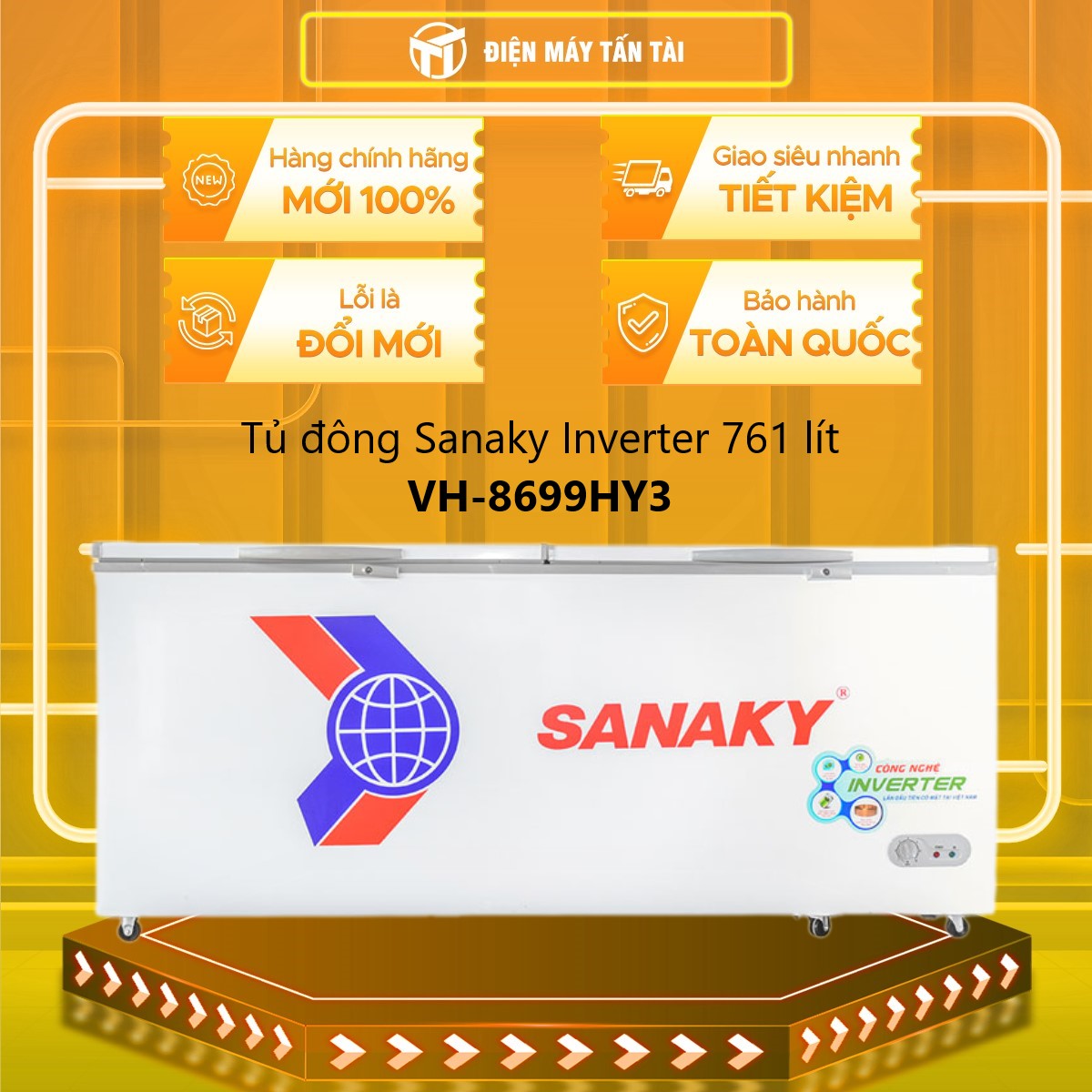 Tủ Đông Sanaky VH-8699HY3 (760L) - Hàng Chính Hãng