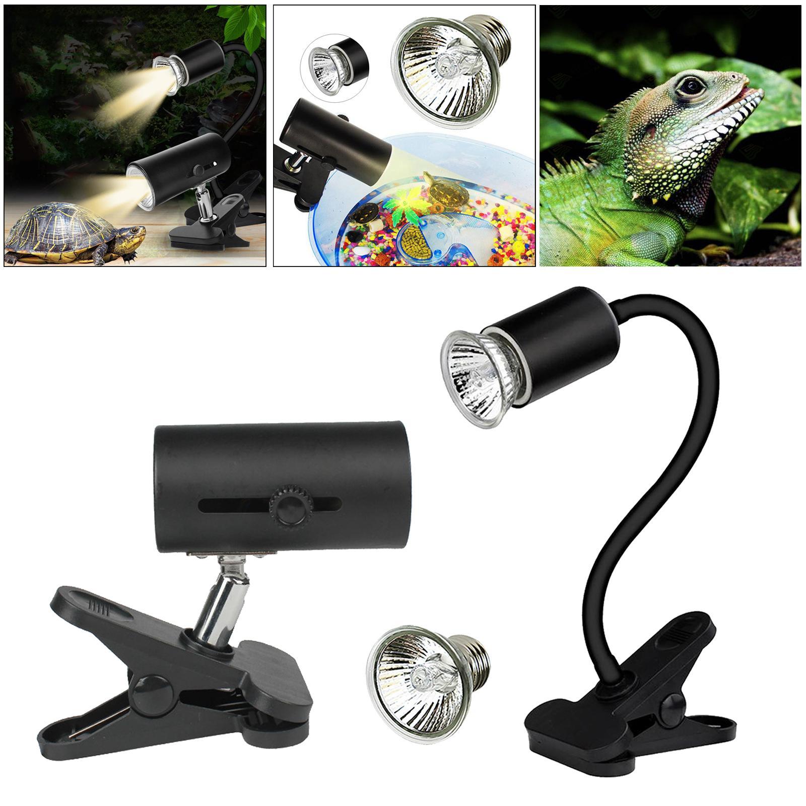 Reptile Heating Light Lamp Holder with Clip Lamp Stand /UVB Lights