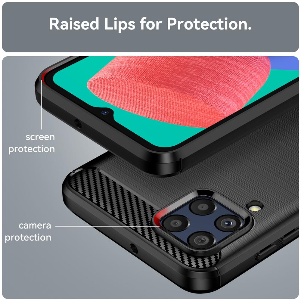 Ốp lưng dành cho Samsung M33 5G ốp silicone mềm Carbone phay xước chống sốc chống vân tay