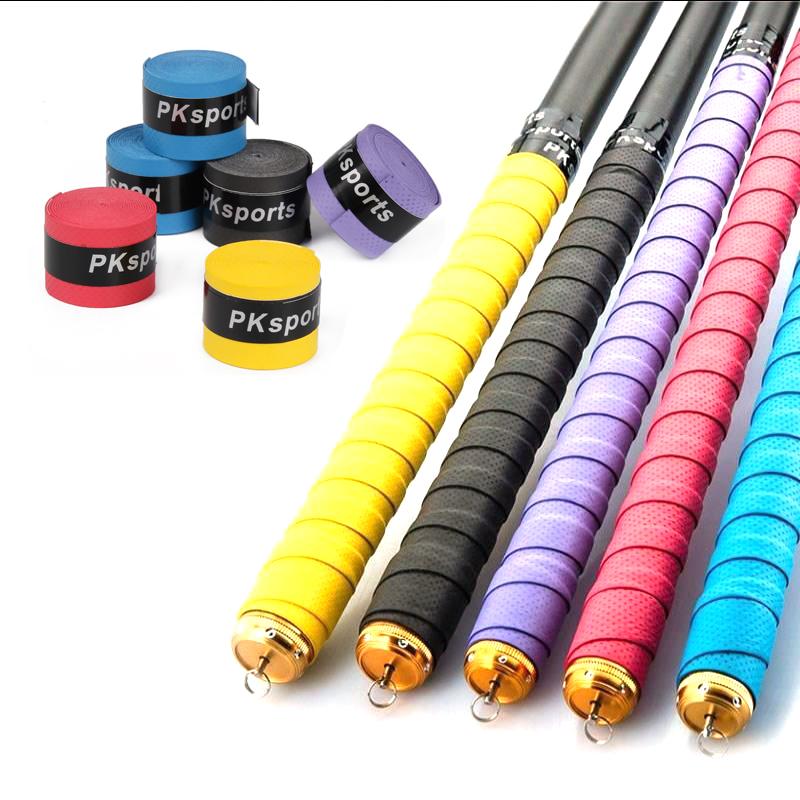 4/6PCS tennis Tape Tay lái xe đạp tay cầm chống trượt Bánh cầu baes Color: 6pcs Red