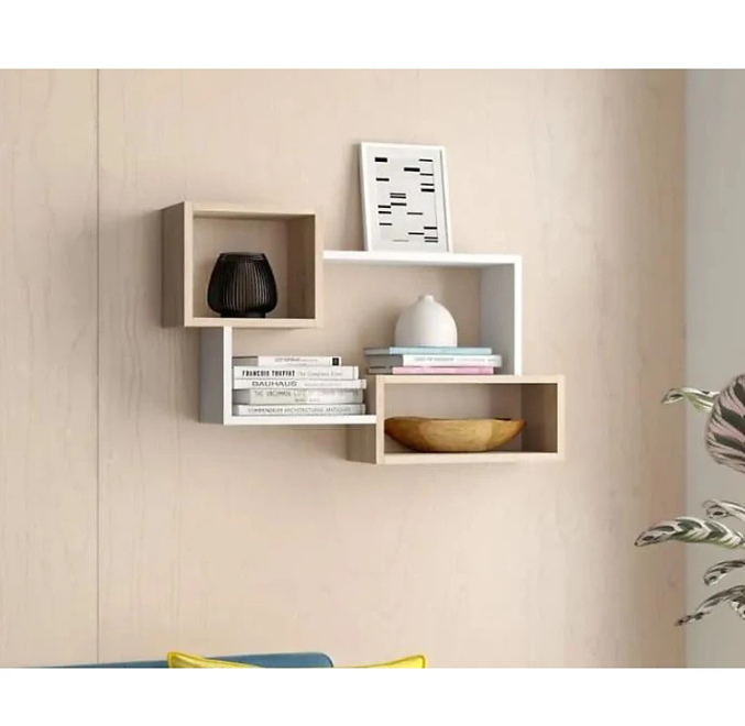 Kệ Gỗ Trang Trí Treo Tường Đơn Giản Mà Đẹp Tundo CTKT415 KT 87x54x18cm