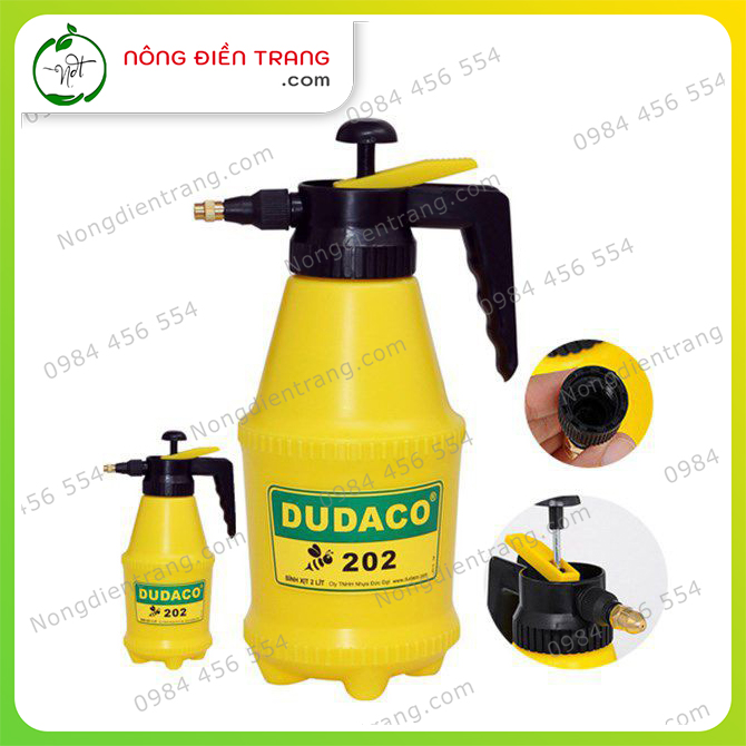 Bình xịt tưới cây DUDACO cao cấp, chất lượng cao - Bình 1 Lít/ 2 Lít - Bình xịt nước tưới cây, tưới hoa phong lan, hoa kiểng; Bình tươi cây phun sương | VTNN Nông Điền Trang