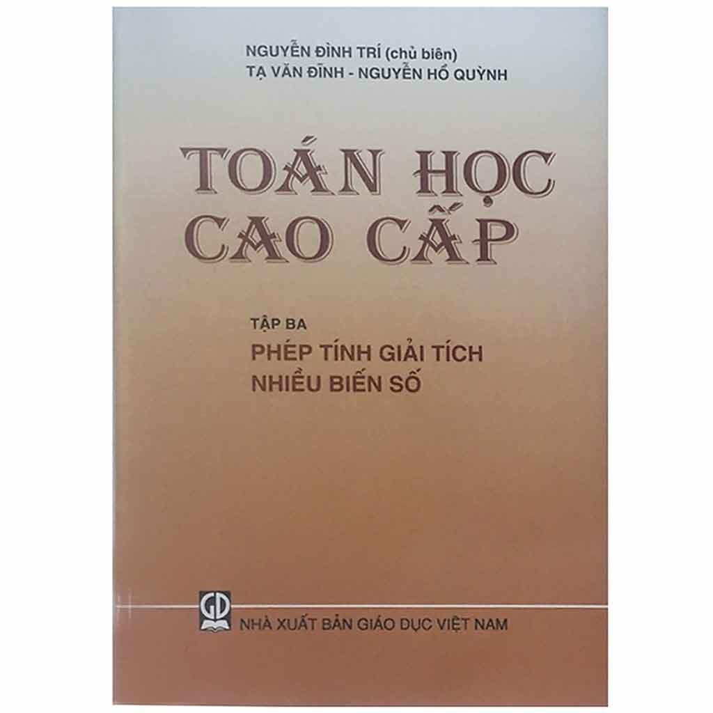 Sách - Toán Học Cao Cấp Tập 3 - Phép Tính Giải Tích Nhiều Biến Số - KHỔ NHỎ - NXB Giáo Dục - HV - ảnh 3