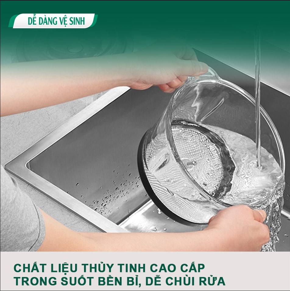 Máy Xay Thịt Cối Thủy Tinh Galen Công Suất Lớn 300W, Dung Tích 2L Máy Nghiền Thực Phẩm Đa Năng Đế Cao Su Chống Trượt - Hàng Chính Hãng