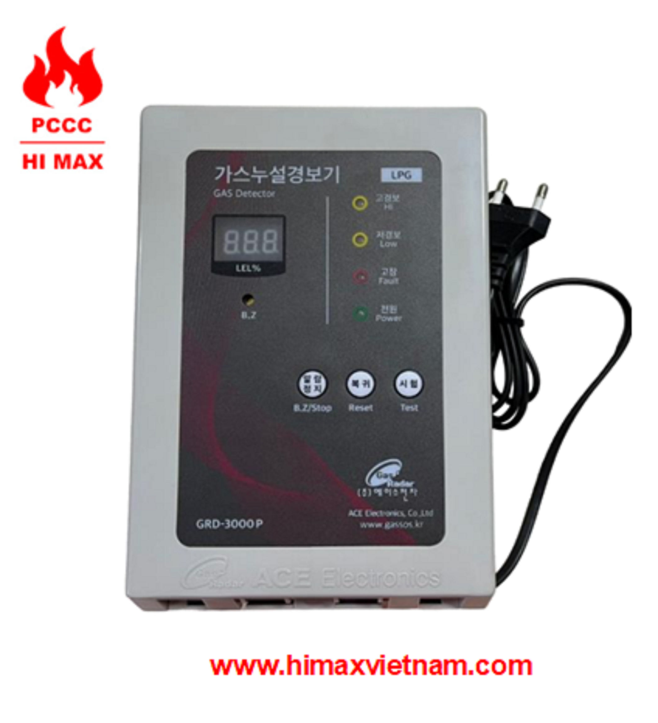 Tủ điều khiển đầu báo gas hi max GRD-300P