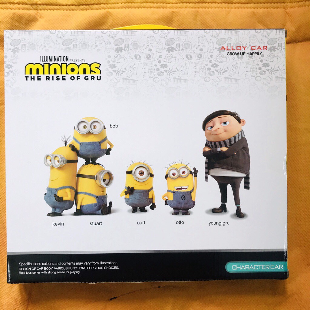 Xe ô tô đồ chơi trẻ em mô hình Minion bằng sắt ngộ nghĩnh cho bé, Set 12 xe Minion cho bé