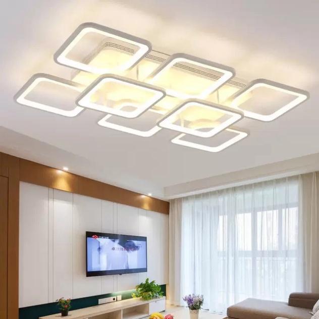 Đèn LED Mâm Ốp Trần MN059 , đèn LED chiếu sáng tô điểm Phòng Khách, Đèn trần buồng ngủ - 3 hình thức Sáng DT