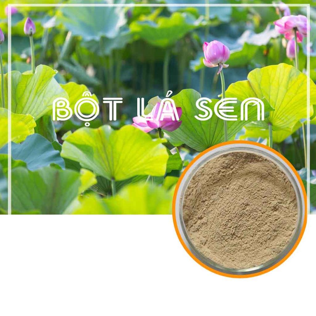 Bột lá sen 100g sấy lạnh 100% nguyên chất - giúp giảm mỡ béo, ngủ ngon - Hàng Công ty loại 1