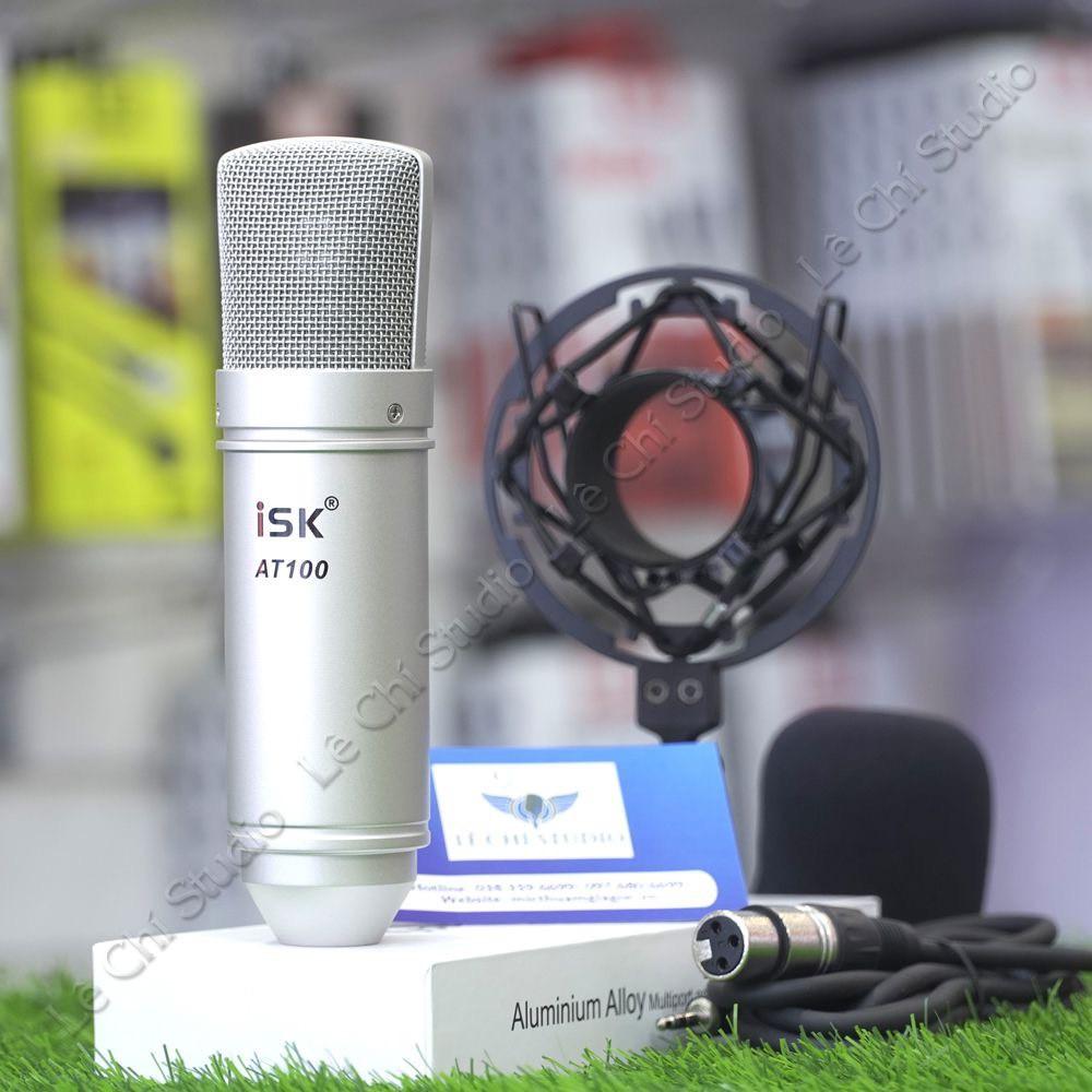 Bộ Mic Hát Livestream Sound Card K300 &amp; Mic ISK AT100 . Âm Thanh Cực Hay , Dễ Dàng Lắp Đặt . Bảo Hành 12 Tháng