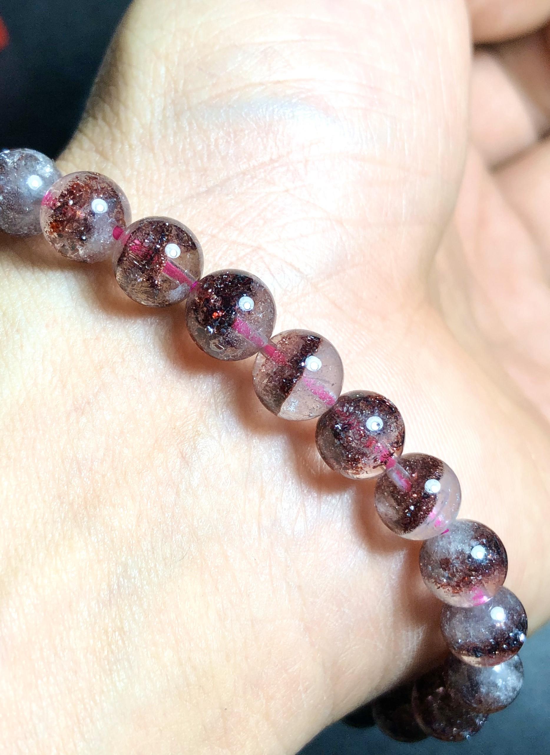 Vòng tay đá ưu linh tím 7.5mm cao cấp