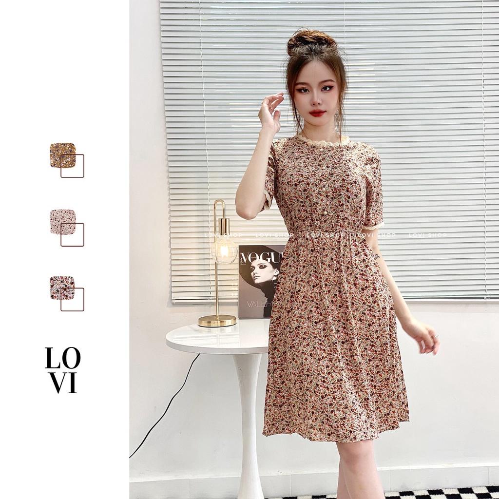 Váy/Đầm hoa nhí đẹp nhiều màu phong cách vintage LOVI