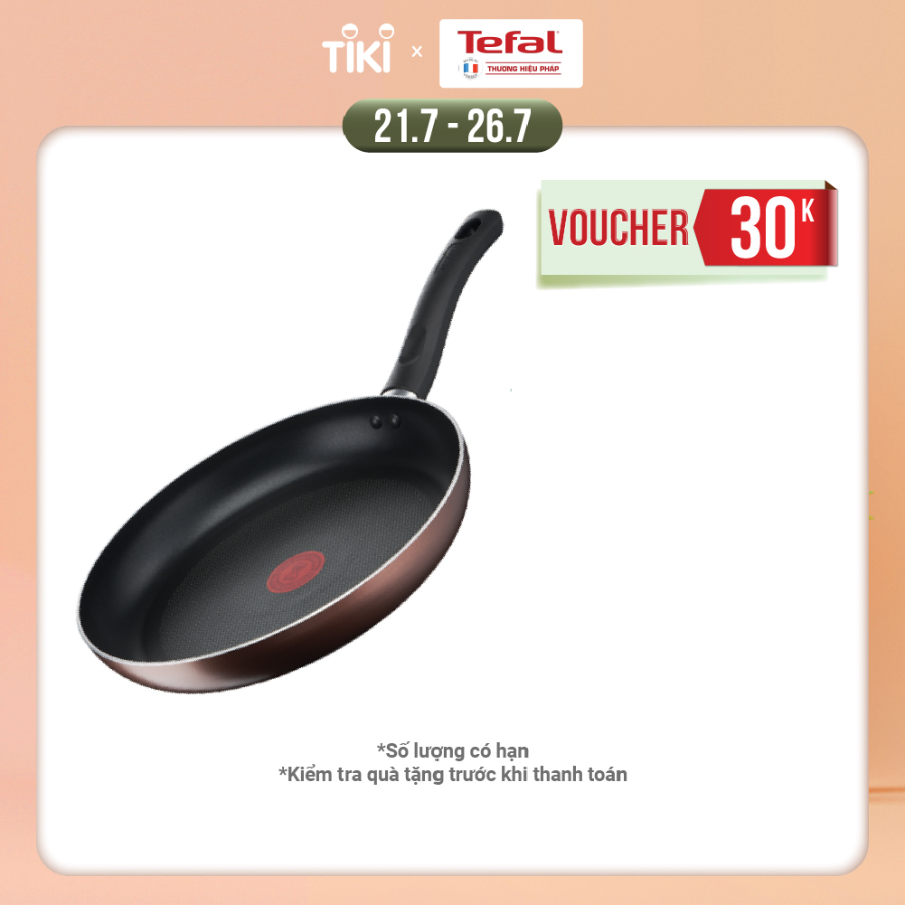 Chảo chiên chống dính đáy từ Tefal Day by Day 24cm, dùng cho mọi loại bếp- Hàng chính hãng