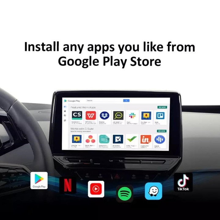 Adroid Boxx Ai Thế Hệ Mới Nhất dành cho xe ô tô. Android Chíp 8 nhân, ram 4G, rom 64G  PLC-S21E